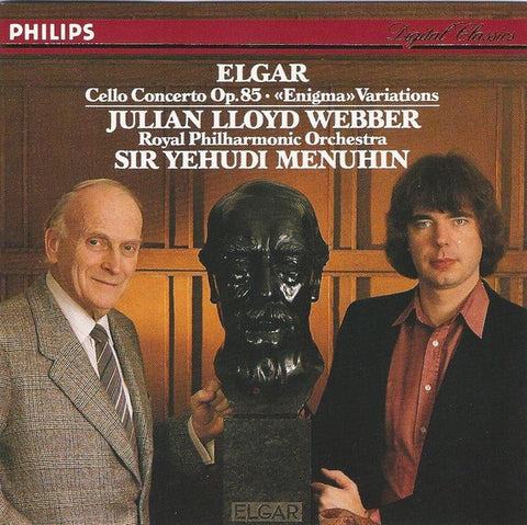 ELGAR- CELLO CONCERTO MENUHIN LLOYD WEBBER CD VG