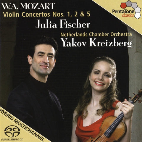 MOZART- VIOLIN CONCERTOS 1, 2 AND 5 FISCHER SACD VG+