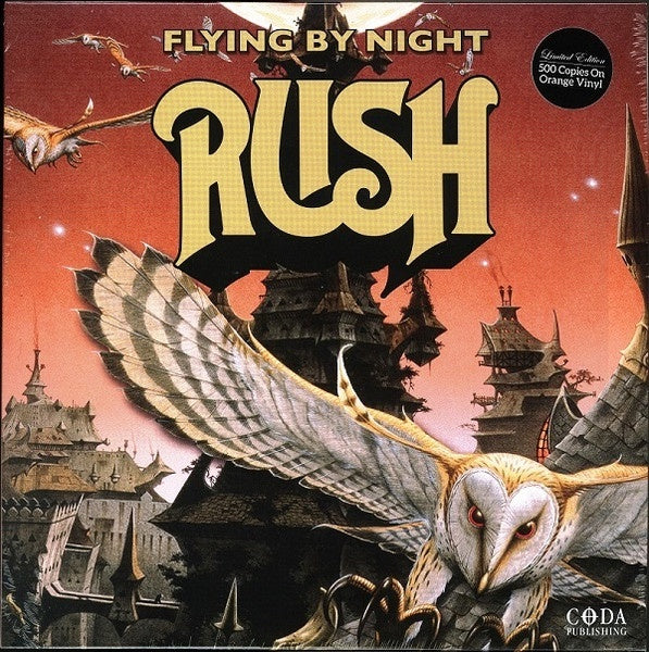 RUSH-FLYING BY NIGHT ORANGE VINYL LP NM COVER EX