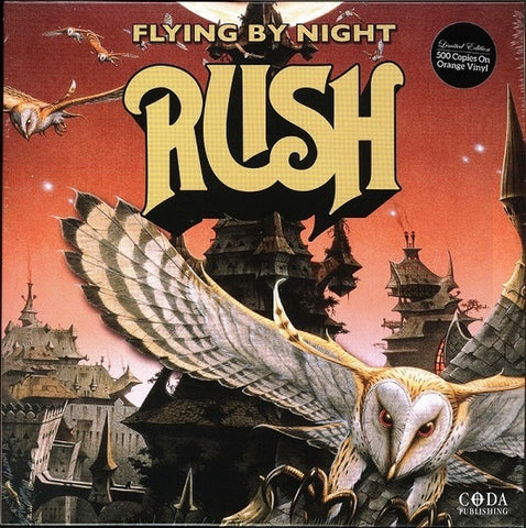 RUSH-FLYING BY NIGHT ORANGE VINYL LP NM COVER EX