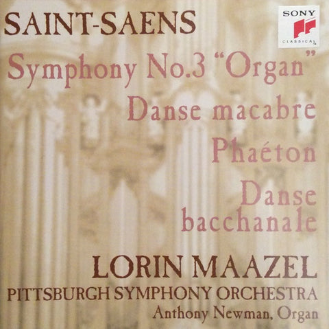 SAINT-SAENS SYMPHONY NO.3 ORGAN MAAZEL CD VG