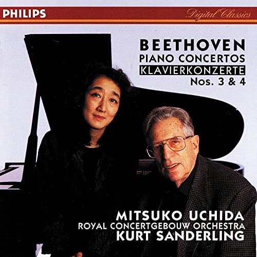 BEETHOVEN: PIANO CONCERTOS 3 & 4 UCHIDA CD VG+