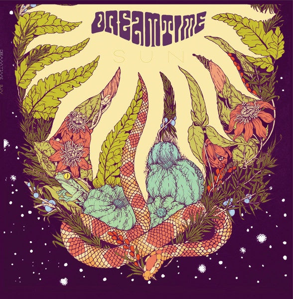 DREAMTIME-SUN PURPLE/YELLOW SWIRL VINYL LP NM COVER NM