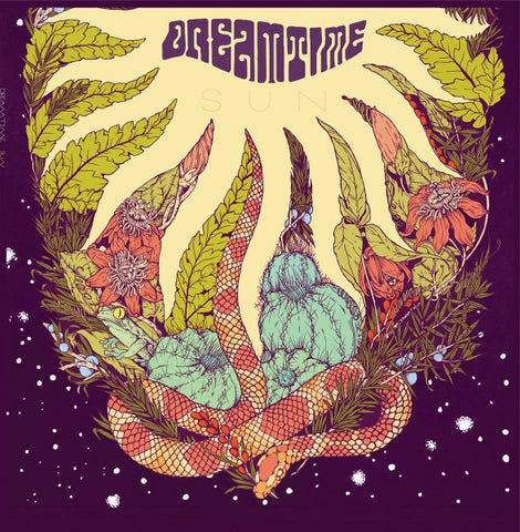 DREAMTIME-SUN PURPLE/YELLOW SWIRL VINYL LP NM COVER NM