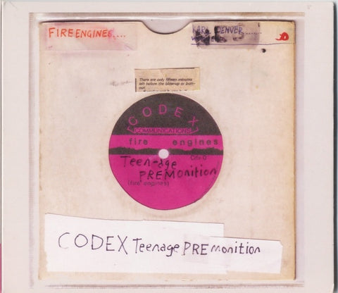 FIRE ENGINES - CODEX TEENAGE PREMONITION CD VG+