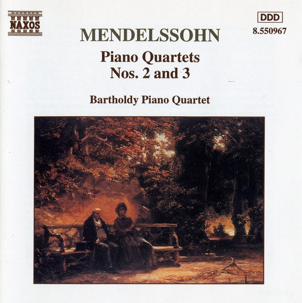 MENDELSSOHN- PIANO QUARTETS 2 AND 3 CD VG+