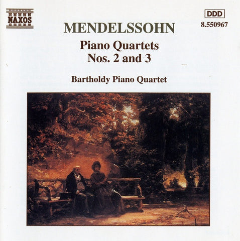 MENDELSSOHN- PIANO QUARTETS 2 AND 3 CD VG+