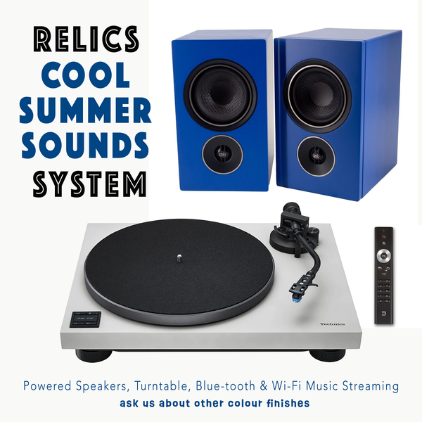 RELICS 'COOL SUMMER SOUNDS' SYSTEM grey & blue *NEW* save $730