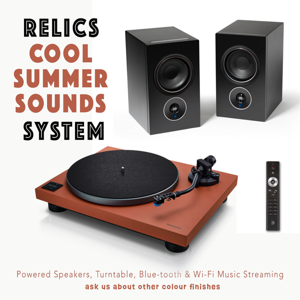 RELICS 'COOL SUMMER SOUNDS' SYSTEM terracotta/ black *NEW* save $730