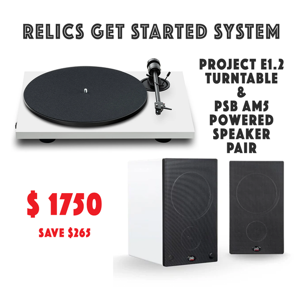 RELICS 'GET STARTED' SYSTEM - Project E1.2 Turntable White *NEW* save $265
