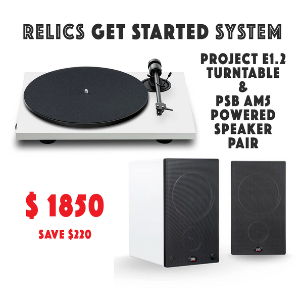 RELICS 'GET STARTED' SYSTEM - Project E1.2 Turntable White *NEW* save $220