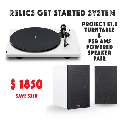 RELICS 'GET STARTED' SYSTEM - Project E1.2 Turntable White *NEW* save $220