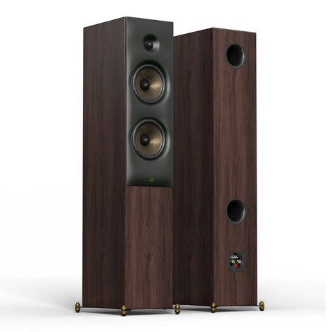 REVIVAL AUDIO - SPRINT 4 FLOORSTANDING SPEAKER WALNUT PAIR *NEW*