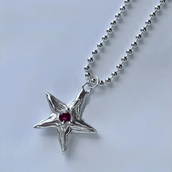 BEBE MAE - STAR PENDANT RUBY *NEW*