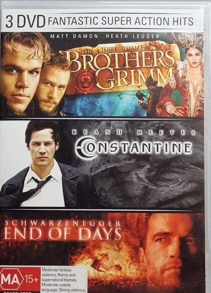 BROTHER GRIMM / CONSTANTINE / END OF DAYS - 3DVD VG