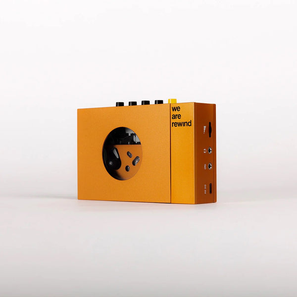 WE ARE REWIND PORTABLE CASSETTE PLAYER & RECORDER SERGE ORANGE *PRE-ORDER*