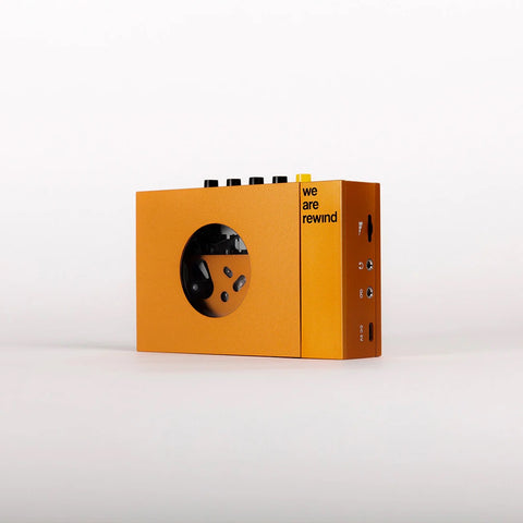 WE ARE REWIND PORTABLE CASSETTE PLAYER & RECORDER SERGE ORANGE *PRE-ORDER*