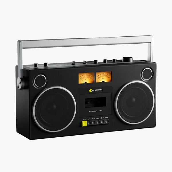 WE ARE REWIND BOOM BOX CASSETTE PLAYER & RECORDER CURTIS BLACK *NEW*