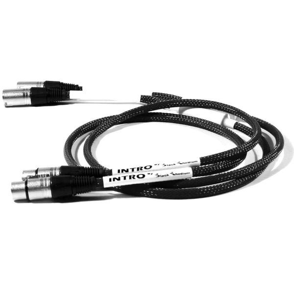 BLACK RHODIUM-INTRO XLR TO XLR 1M BLACK *NEW*