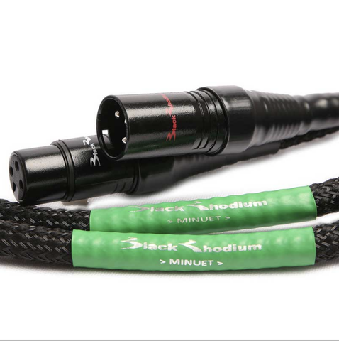 BLACK RHODIUM-MINUET XLR TO XLR STEREO INTERCONNECT 1.5M *NEW*