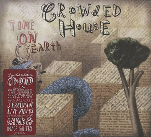 CROWDED HOUSE- TIME ON EARTH LTD ED 2CD & DVD G