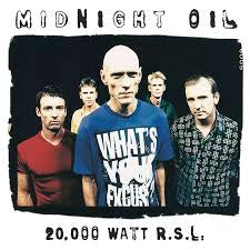 MIDNIGHT OIL-20,000 WATT R.S.L. BLUE VINYL 2LP *NEW*