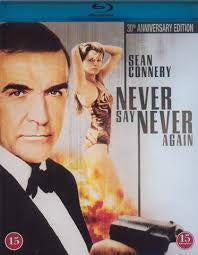 NEVER SAY NEVER- BLURAY NM