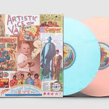 JOHNSTON DANIEL-ARTISTIC VICE BLUE & PEACH SWIRL VINYL 2LP *NEW*