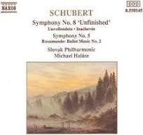 SCHUBERT SYMPHONY NO.8 UNFINISHED AND NO.5 CD VG