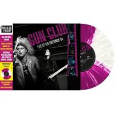 GUN CLUB THE-LIVE AT THE HACIENDA '84 PURPLE/ CLEAR VINYL LP EX COVER VG+