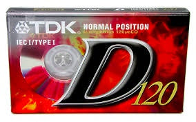 TDK D120 CASSETTE *NEW*