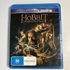 HOBBIT-THE DESOLUTION OF SMAUG 2 BLURAY + DVD NM