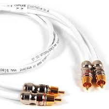 BLACK RHODIUM OPUS STEREO RCA TO RCA INTERCONNECT 1M PAIR *NEW*