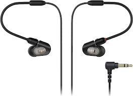 AUDIO TECHNICA ATH-E50 IN-EAR MONITOR HEADPHONES BLACK *NEW*