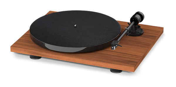 PRO-JECT E1 TURNTABLE WITH PICK IT MM E CARTRIDGE WALNUT *NEW*