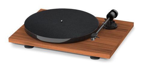 PRO-JECT E1 TURNTABLE WITH PICK IT MM E CARTRIDGE WALNUT *NEW*