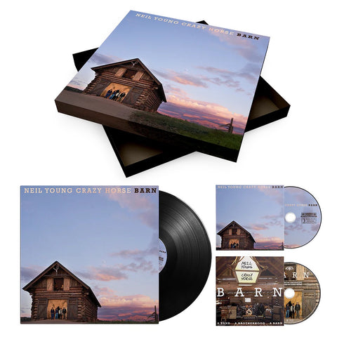 YOUNG NEIL & CRAZY HORSE-BARN LP + CD + BLURAY BOX SET NM BOX EX