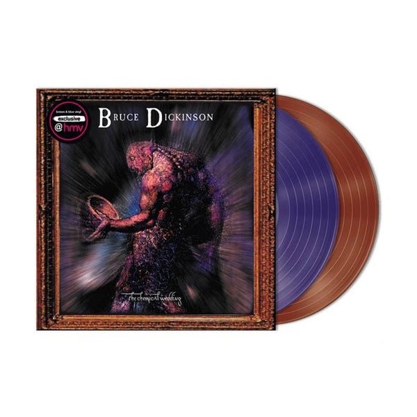 DICKINSON BRUCE-THE CHEMICAL WEDDING BLUE & BROWN 2LP NM COVER EX
