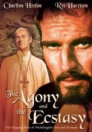 AGONY AND THE ECSTASY REGION ONE DVD VG+