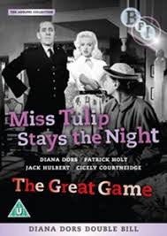 MISS TULIP STAYS THE NIGHT + THE GREAT GAME DVD VG+