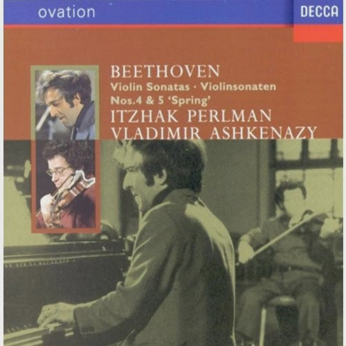 BEETHOVEN VIOLIN SONATAS 4 AND 5 'SPRING' PERLMAN/ASHKENAZY CD VG