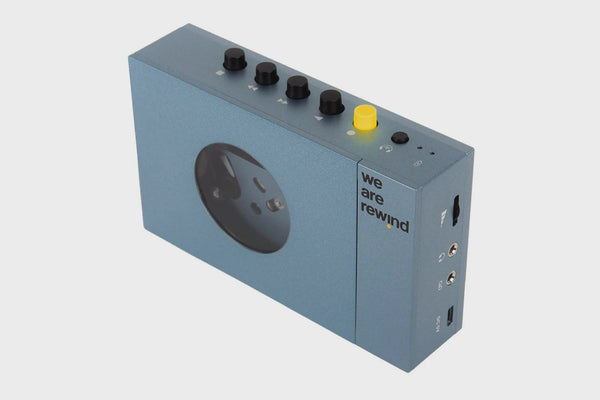 WE ARE REWIND PORTABLE CASSETTE PLAYER & RECORDER KURT BLUE *PRE-ORDER*