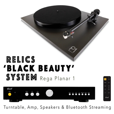 RELICS BLACK BEAUTY SYSTEM - Rega Planar 1 Turntable *NEW* save $400