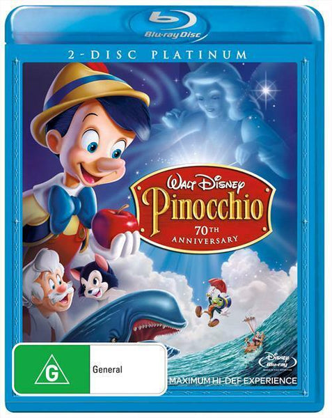 PINOCCHIO 2BLURAY + DVD VG+