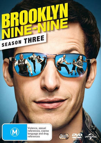 BROOKLYN NINE NINE SEASON THREE 3DVD VG