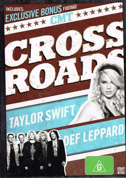 CROSSROADS-TAYLOR SWIFT DEF LEPPARD DVD VG+
