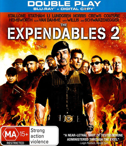 EXPENDABLES 2 BLURAY VG+