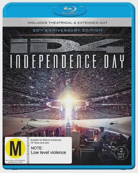 INDEPENDENCE DAY ID4 2OTH ANNIVERSARY- 2BLU RAY NM
