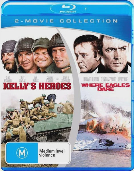 KELLY'S HEROES AND WHERE EAGLES DARE- 2BLURAY NM