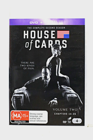 HOUSE OF CARDS- VOLUME 2 4DVD VG